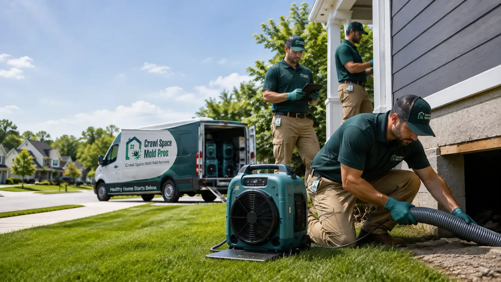 Crawl Space Mold Removal in Herron, MI